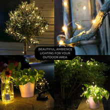 Load image into Gallery viewer, Litehouse Solar Copper Wire LED Fairy Lights Warm White
