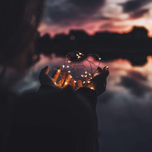 Load image into Gallery viewer, Litehouse Solar Copper Wire LED Fairy Lights Warm White
