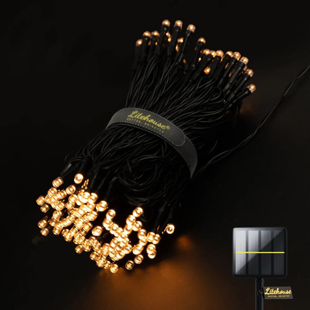 Litehouse Solar LED String Fairy Lights 3000K