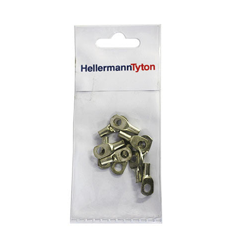 HellermannTyton Standard Cable Lugs HTB45 4mm Cable Size 5mm Stud - 10 Pack
