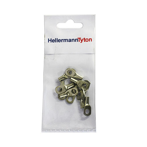 HellermannTyton Standard Cable Lugs HTB45 4mm Cable Size 5mm Stud (10)