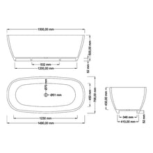 Load image into Gallery viewer, Crystallite Stone Luna 1.5 Bath
