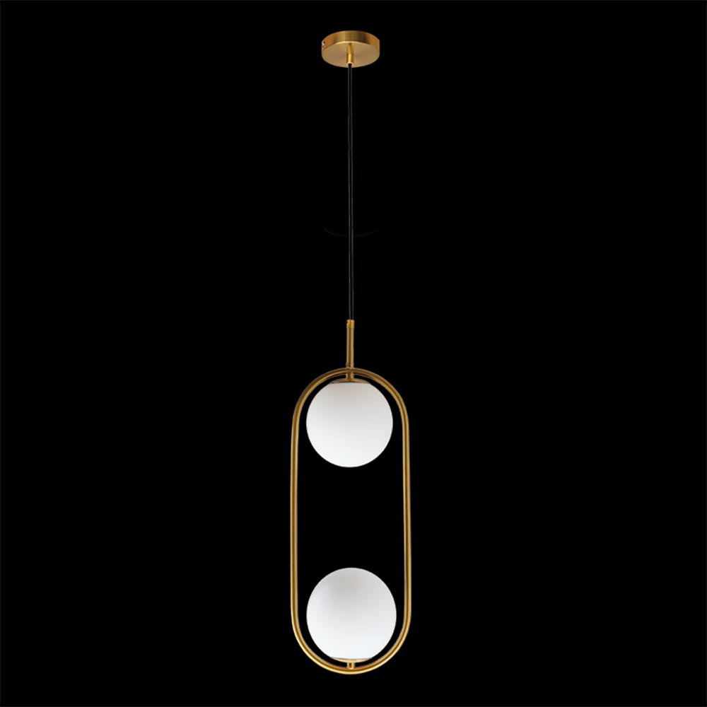 K. Light 2 Light Oval Glass Pendant
