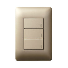 Load image into Gallery viewer, Legrand Ysalis 3 Lever 1-Way Light Switch 4 x 2
