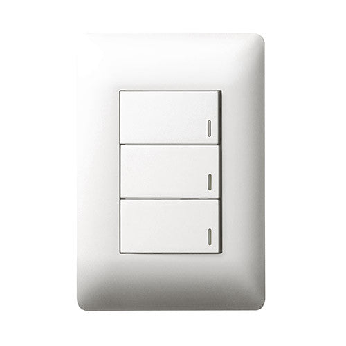 Legrand Ysalis 3 Lever 1 Way Light Switch 4 x 2