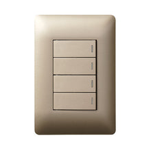 Load image into Gallery viewer, Legrand Ysalis 4 Lever 1-Way Light Switch 4 x 2
