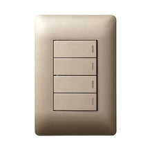 Load image into Gallery viewer, Legrand Ysalis 4 Lever 1 Way Light Switch 4 x 2
