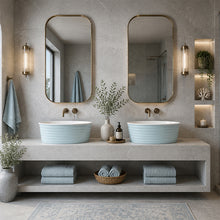 Load image into Gallery viewer, Two Tone Stone Linea Countertop Vanity Basin
