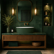 Load image into Gallery viewer, Two Tone Stone Linea Countertop Vanity Basin
