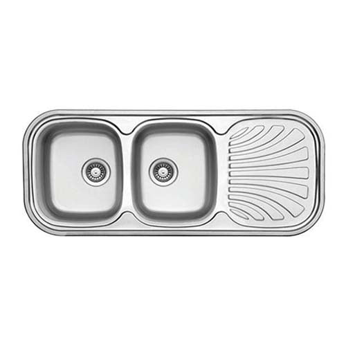 Livinox Bianca Double Bowl Inset Sink - Stainless Steel