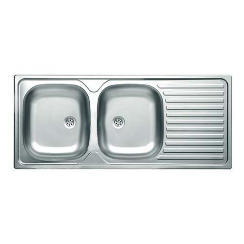 Livinox Deep Double Bowl Inset Sink - Stainless Steel