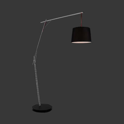 K. Light Cantilever Floor Lamp - Black