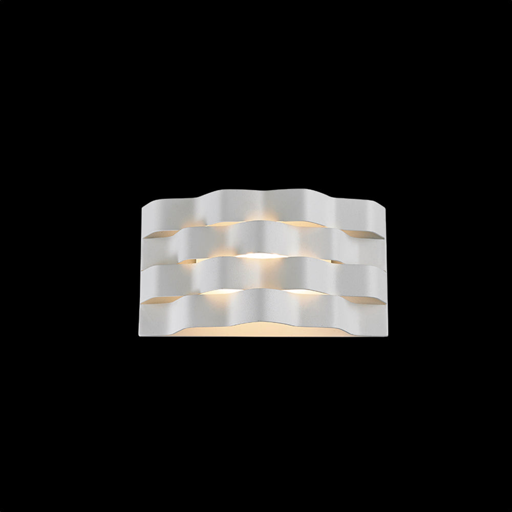 K. Light Medium Ripple Wall Light LED 6W 3000K