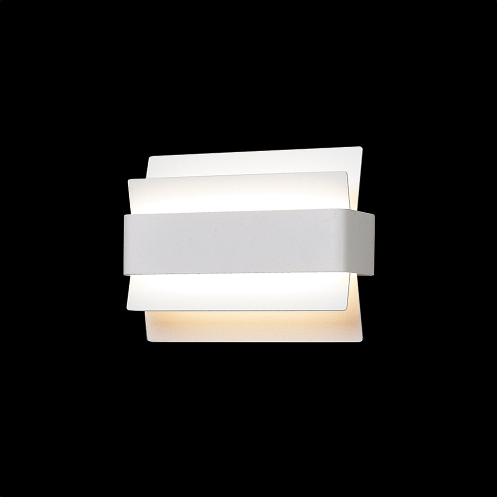 K. Light Medium Slated Wall Light LED 12W 3000K - White