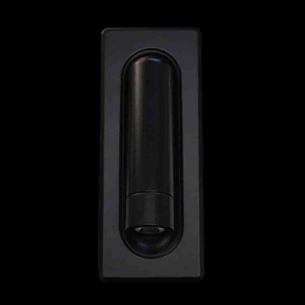 K. Light LED Recessed Wall Reading Light 3W - Black