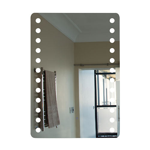 Rectangular Mirror with LED Dimmer Switch