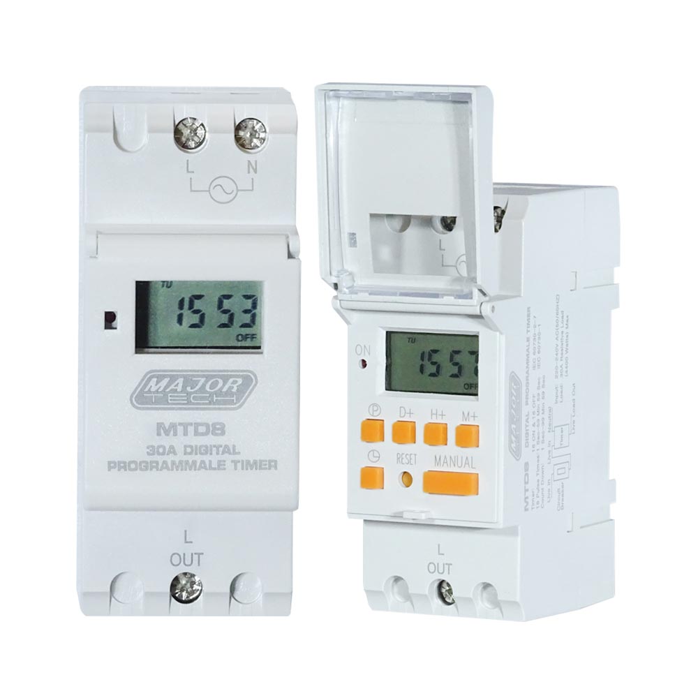 Major Tech 8 Setting Digital Industrial Programmable Timer – Livecopper