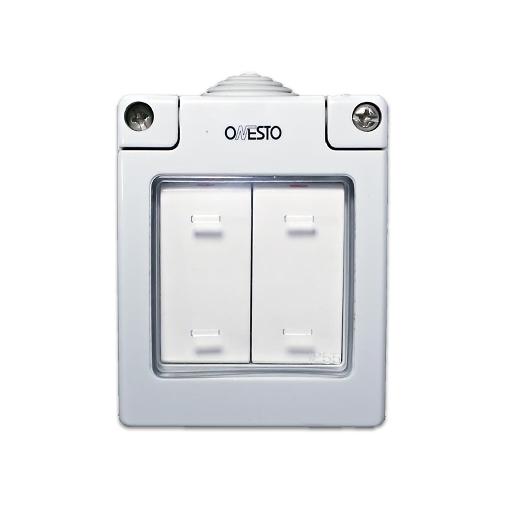 Onesto Matrix 2 Lever 1-Way Switch in Enclosure IP55