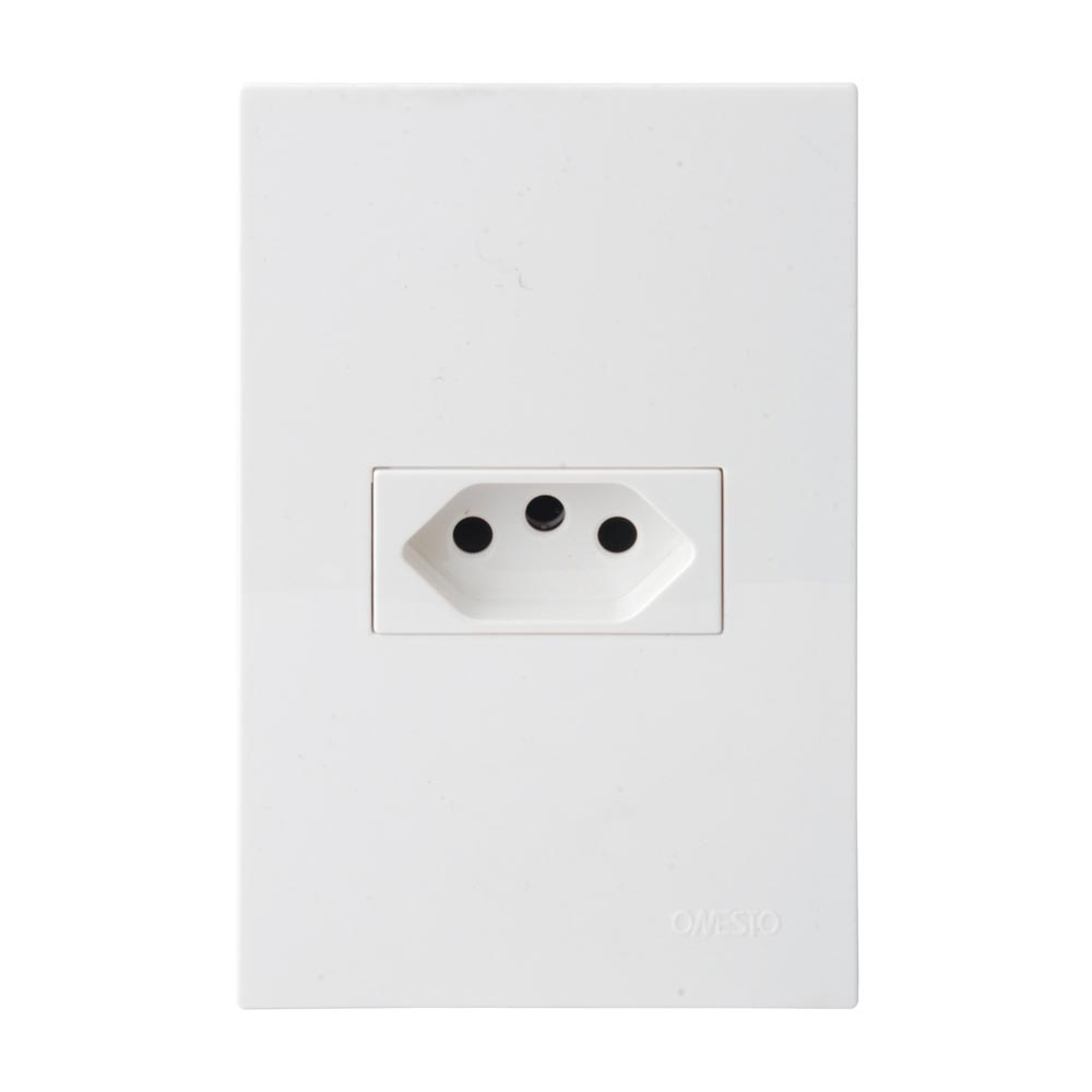 Onesto Matrix Unswitched Slimline Wall Socket 2 x 4