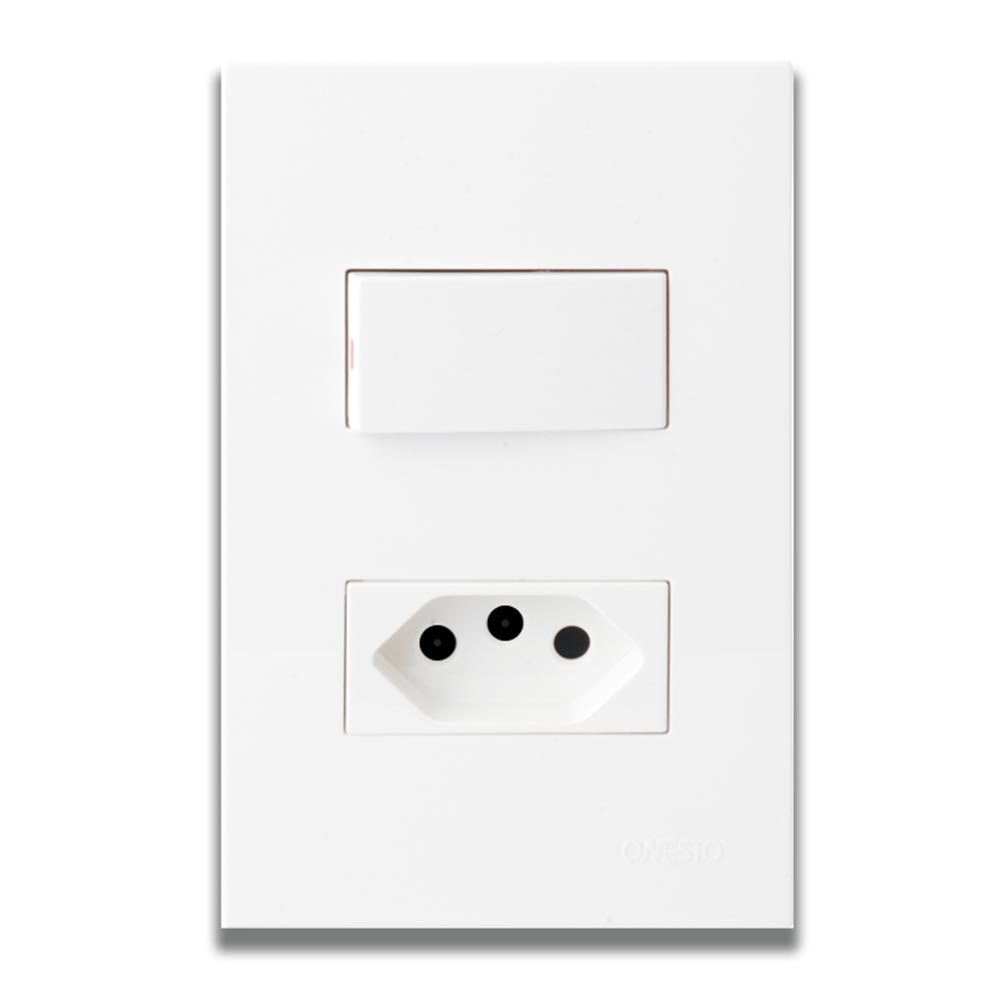 Onesto Matrix Slimline Wall Socket 2 x 4