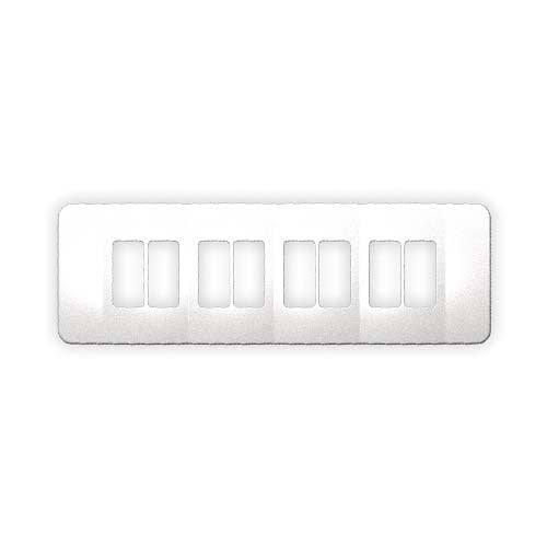 VETi 1 Omni Cluster 8 Vertical Module Cover Plate - White Trim