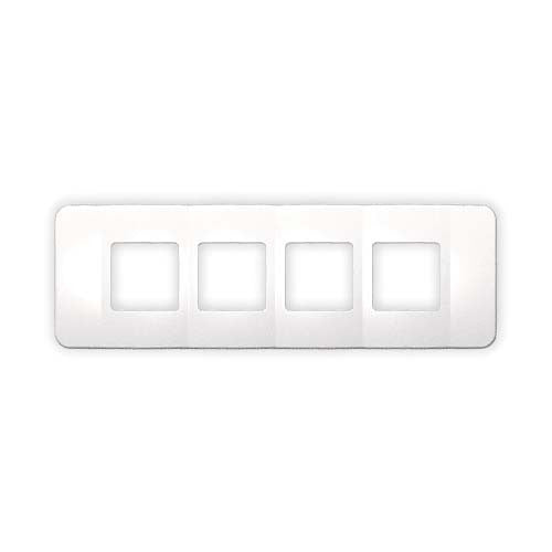 VETi 1 Omni Cluster 4 Wide Module Cover Plate - White Trim
