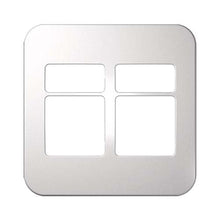 Load image into Gallery viewer, VETi &lt;i&gt;1&lt;/i&gt; 2 Horizontal &amp; 2 Wide Module Cover Plate 4 x 4 - White Trim
