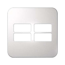 Load image into Gallery viewer, VETi 1 4 Horizontal Module Cover Plate 4 x 4 - White Trim
