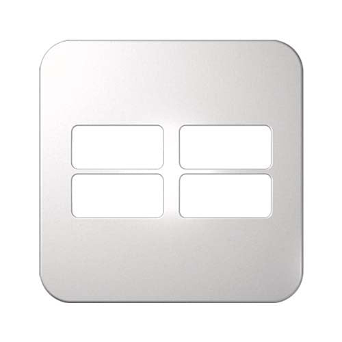 VETi 1 4 Horizontal Module Cover Plate 4 x 4 - White Trim