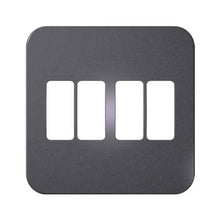 Load image into Gallery viewer, VETi 1 4 Vertical Module Cover Plate 4 x 4 - White Trim
