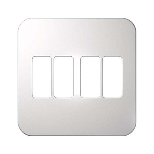 VETi 1 4 Vertical Module Cover Plate 4 x 4 - White Trim