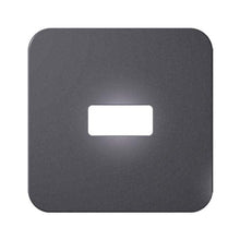 Load image into Gallery viewer, VETi 1 1 Horizontal Module Cover Plate 4 x 4 - White Trim
