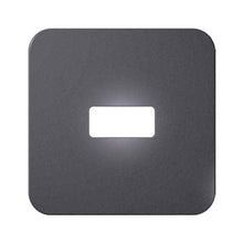 Load image into Gallery viewer, VETi &lt;i&gt;1&lt;/i&gt; 1 Horizontal Module Cover Plate 4 x 4 - White Trim
