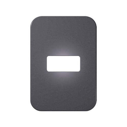 VETi 1 1 Horizontal Module Cover Plate 4 x 2 - White Trim