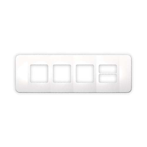 VETi 1 Omni Cluster 2 Horizontal & 3 Wide Module Cover Plate - White Trim