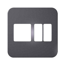 Load image into Gallery viewer, VETi &lt;i&gt;1&lt;/i&gt; 2 Vertical &amp; 2 Wide Module Cover Plate 4 x 4 - White Trim
