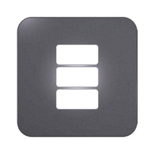 Load image into Gallery viewer, VETi 1 3 Horizontal Module Cover Plate 4 x 4 - White Trim
