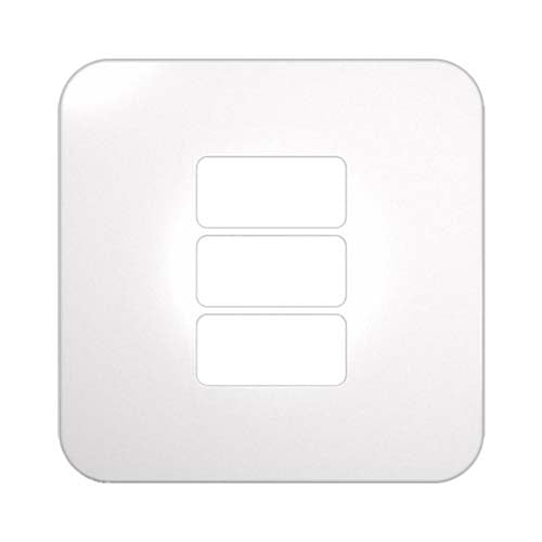 VETi 1 3 Horizontal Module Cover Plate 4 x 4 - White Trim