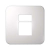 VETi 1 1 Horizontal & Wide Module Cover Plate 4x4 - White Trim