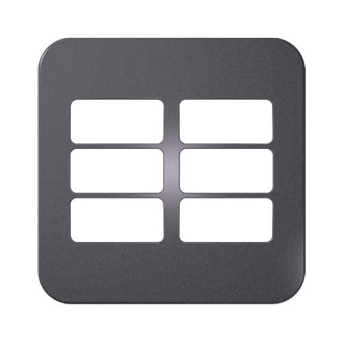 VETi 1 6 Horizontal Module Cover Plate 4 x 4 - White Trim