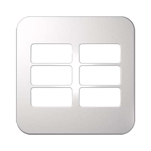 VETi 1 6 Horizontal Module Cover Plate 4 x 4 - White Trim