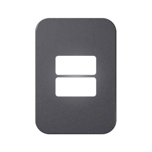 VETi 1 2 Horizontal Module Cover Plate 4 x 2 - White Trim