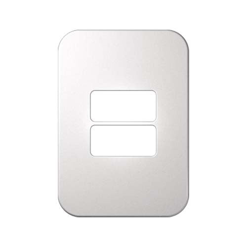 VETi 1 2 Horizontal Module Cover Plate 4 x 2 - White Trim