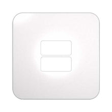 Load image into Gallery viewer, VETi &lt;i&gt;1&lt;/i&gt; 2 Horizontal Module Cover Plate 4 x 4 - White Trim
