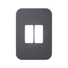 Load image into Gallery viewer, VETi 1 2 Vertical Module Cover Plate 4 x 2 - White Trim
