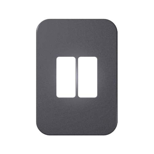 VETi 1 2 Vertical Module Cover Plate 4 x 2 - White Trim