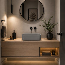 Load image into Gallery viewer, Two Tone Stone Modicum Countertop Vanity Basin
