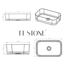 Load image into Gallery viewer, Two Tone Stone Modicum+ Countertop Vanity Basin
