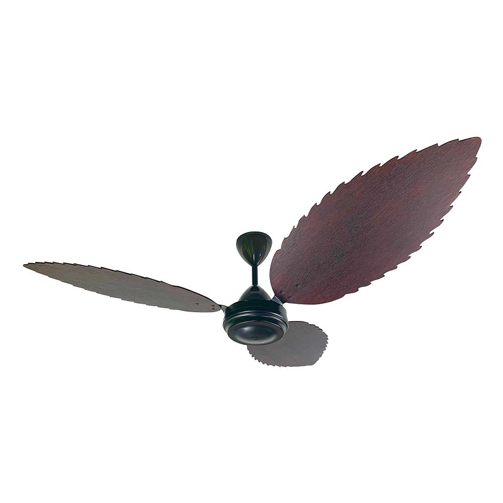 Solent High Breeze 100 3 Blade Ceiling Fan 1500mm - Mahogany Palm Leaf