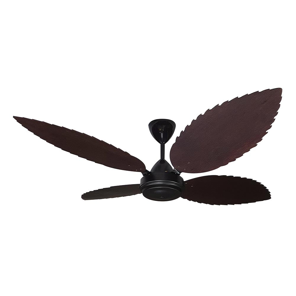 Solent High Breeze 100 4 Blade Ceiling Fan 1500mm - Mahogany Palm Leaf